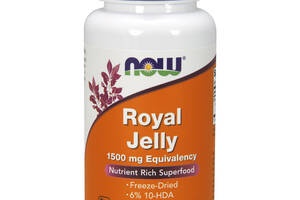 Маточное молочко Now Foods 1500 мг Royal Jelly 60 гелевых капсул (NF2565)