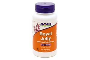 Маточное молочко Royal Jelly Now Foods 1000 мг 60 гелевых капсул