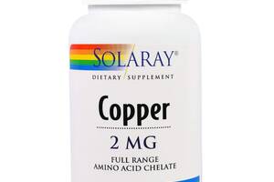 Медь Copper Solaray 2 мг 100 капсул