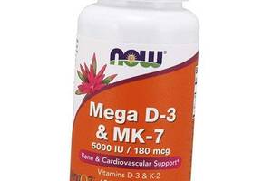 Мега Витамин Д-3 и МК-7 Mega D-3 & MK-7 Now Foods 60вегкапс (36128410)