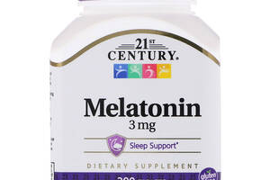 Мелатонин 3 мг 21st Century 200 таблеток (CEN22721)