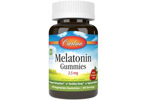 Мелатонин для сна Carlson Labs Melatonin Gummies 2,5 mg 60 Gummies Strawberry