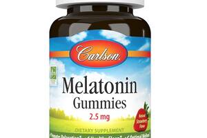 Мелатонин для сна Carlson Labs Melatonin Gummies 2,5 mg 60 Gummies Strawberry