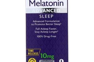 Мелатонин для сна Natrol Melatonin Advanced Sleep, Time Release, Maximum Strength 10 mg 60 Tabs NTL-05964