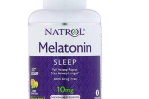 Мелатонин для сна Natrol Melatonin Maximum Strength 10 mg 100 Tabs Citrus Flavor NTL-07166