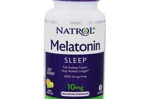 Мелатонин для сна Natrol Melatonin Maximum Strength 10 mg 60 Tabs Citrus Flavor NTL-07668