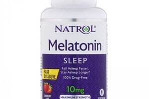 Мелатонин для сна Natrol Melatonin Sleep 10 mg 60 Tabs Strawberry Flavor