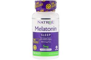 Мелатонин для сна Natrol Melatonin Time Release Extra Strength 5 mg 100 Tabs NTL-04837