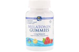 Мелатонин для сна Nordic Naturals Melatonin Gummies 1,5 mg 60 Gummies Raspberry NOR30188