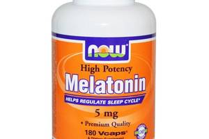 Мелатонин для сна NOW Foods Melatonin 5 mg 180 Veg Caps