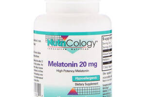 Мелатонин для сна Nutricology Melatonin 20 mg 60 Veg Caps