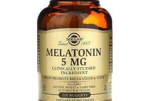Мелатонин для сна Solgar Melatonin 5 mg 60 Nuggets