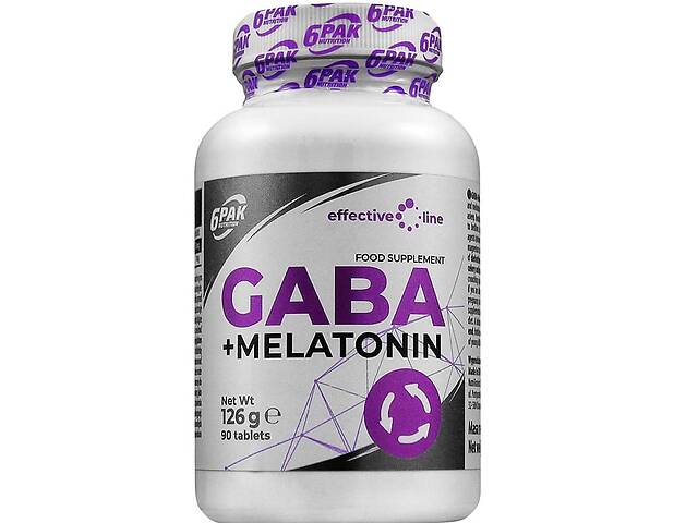 Мелатонин для спорта 6PAK Nutrition Gaba+Melatonin 90 Tabs