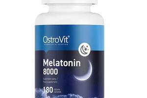 Мелатонин для спорта OstroVit Melatonin 8000 180 Tabs