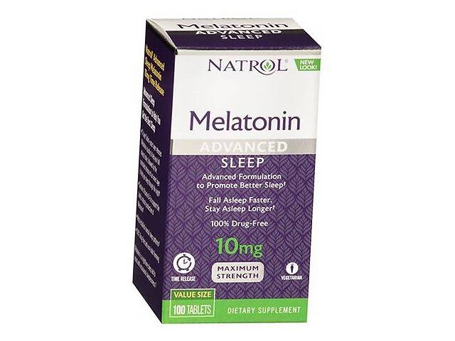 Мелатонин медленного высвобождения Melatonin Advanced Sleep Natrol 100таб (72358009)
