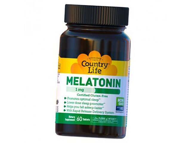 Мелатонин Melatonin 1 Country Life 60таб (72124020)