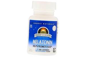 Мелатонин Melatonin 1 Source Naturals 100леденцов Мята (72355002)