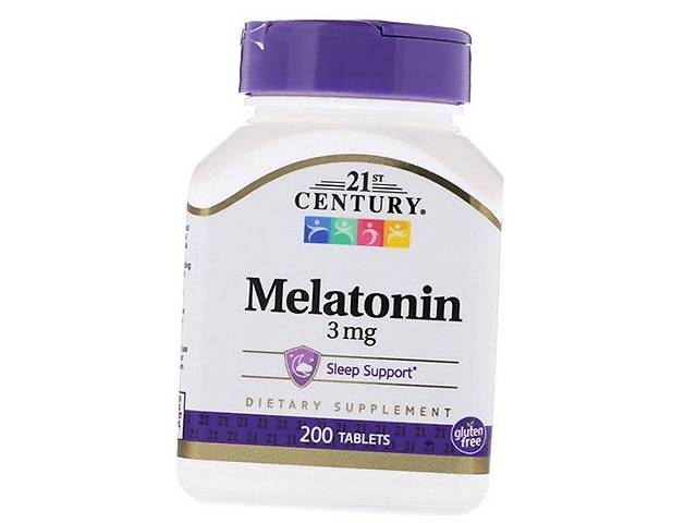 Мелатонин Melatonin 3 21st Century 200таб (72440001)