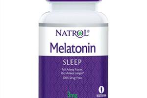 Мелатонин, Melatonin 3 мг, Natrol, 60 таблеток