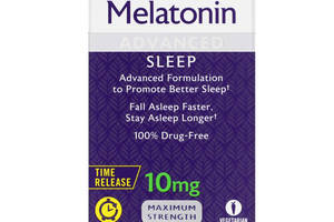 Мелатонин Melatonin Advanced Sleep Natrol медленное высвобождение 10 мг 100 таблеток