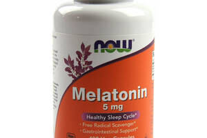 Мелатонин, Melatonin, Now Foods, 5мг, 180 капсул