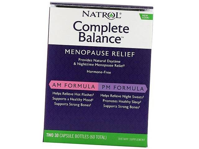 Менопауза полный комплекс Natrol Complete Balance Menopause Relief 60 капс (36358048)