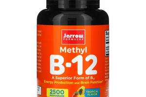 Метил B-12, 2500 мкг, тропический вкус, Methyl B-12, Jarrow Formulas, 100 жевательных таблеток