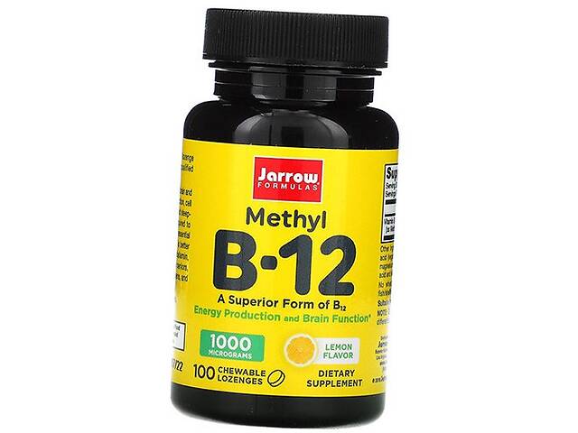 Метил В12 Methyl B-12 1000 Jarrow Formulas 100леденцов Лимон (36345002)