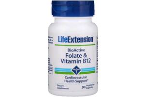 Метилкобаламин Life Extension BioActive Folate & Vitamin B12 90 Veg Caps