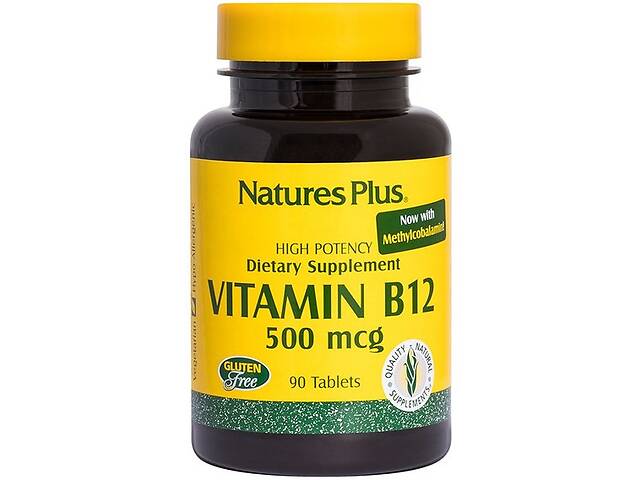 Метилкобаламин Nature's Plus NTP1710 Vitamin B12 500 mcg 90 Tabs