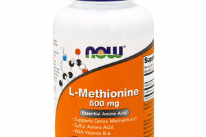 Метионин L-Methionine Now Foods 500 мг 100 капсул.