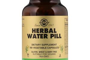 Мочегонное средство Herbal Water Pill Solgar 100 капсул