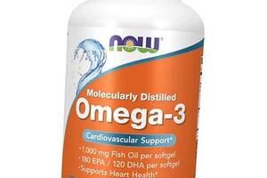 Молекулярно дистиллированная Омега 3 Omega-3 1000 Now Foods 200гелкапс (67128007)