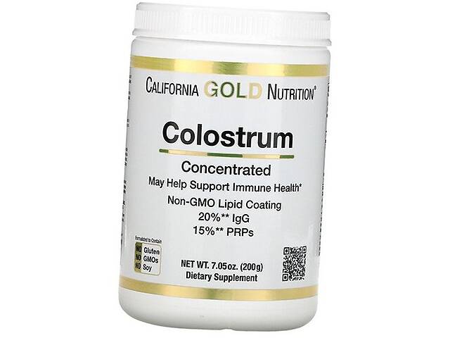 Молозиво Концентрированное Colostrum Powder Concentrated California Gold Nutrition 200г (72427003)