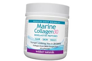 Морской коллаген Marine Collagen30 Powder Webber Naturals 63г Без вкуса (68485008)