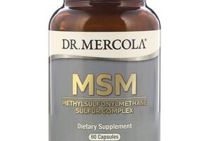 МСМ с органической серой MSM Sulfur Dr. Mercola комплекс 60 капсул