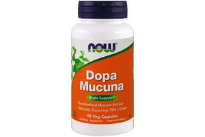 Мукуна Жгучая, Dopa Mucuna, Now Foods, 90 капсул