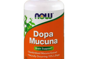 Мукуна Жгучая, Dopa Mucuna, Now Foods, 90 капсул