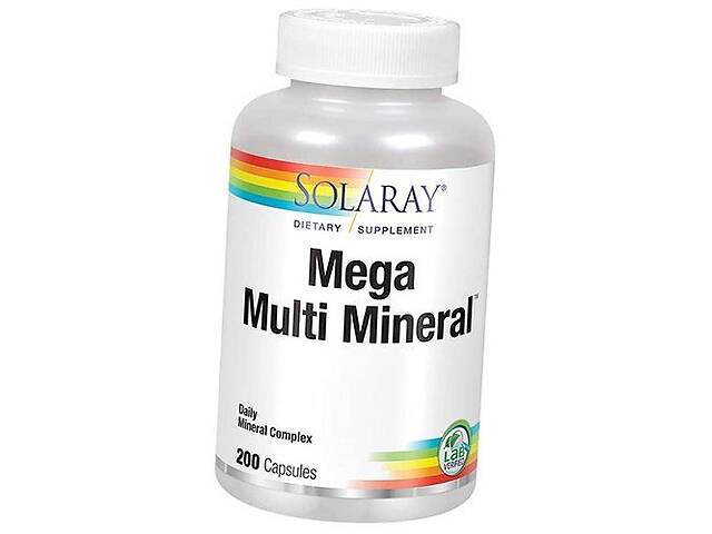 Мультиминеральный комплекс Mega Multi Mineral Solaray 200капс (36411062)