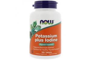 Мультиминеральный комплекс NOW Foods Potassium Plus Iodine 180 Tabs