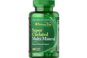 Мультиминеральный комплекс Puritan's Pride Super Chelated Multi Mineral 100 Caplets