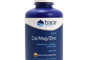 Мультиминеральный комплекс Trace Minerals Liquid Cal/Mag/Zinc16 oz 473 ml Pina Colada TMR-00043