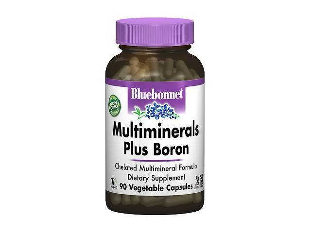 Мультиминералы + Бор с Железом Bluebonnet Nutrition 90 гелевых капсул