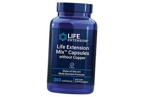 Мультивитаминная формула без меди Life Extension Mix Capsules without Copper 360 капс (36346079)