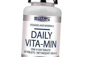 Мультивітамінний комплекс, Daily Vita-Min, Scitec Essentials 90таб (36170009)