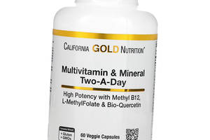 Мультивитамины для ежедневного приема Daily Multivitamins California Gold Nutrition 60вегкапс (36427027)