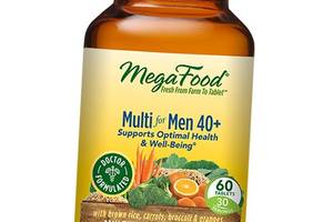 Мультивитамины для мужчин 40+, Multi for Men 40+, Mega Food 60таб (36343041)