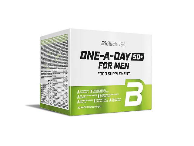 Мультивитамины для мужчин BioTech One-A-Day 50+ For Men 30 packs