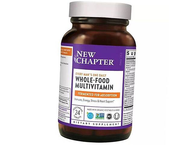 Мультивитамины для мужчин Every Man's One Daily Multivitamin New Chapter 24вегтаб (36377010)