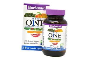 Мультивитамины для мужчин Men's One Whole Food-Based Multiple Bluebonnet Nutrition 30вегкапс (36393099)